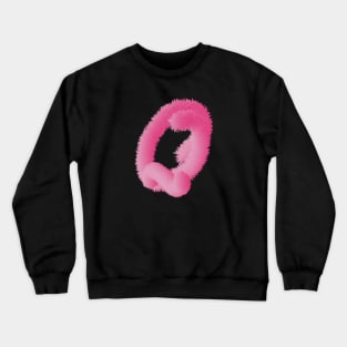 Q Pink Animal Initials Crewneck Sweatshirt